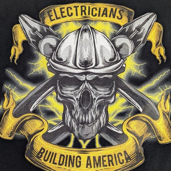 Electricians Building America Tee TShirt men's - Picture 2 of 4